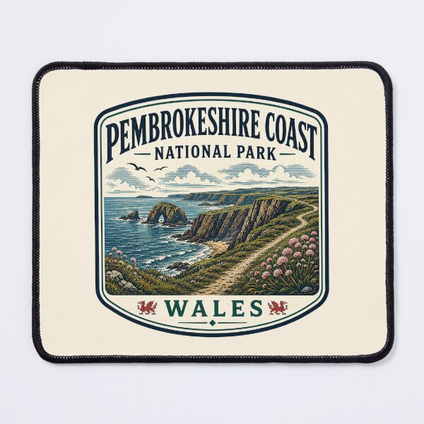 Item preview, Pembrokeshire Coast National Park - Wales  designed and sold by GoodOldVintage.