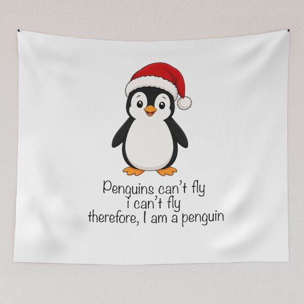 Item preview, Funny Christmas Penguin designed and sold by StudioAyinla.