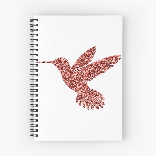 Item preview, Gentle Hummingbird Red Triangular Mosaic Silhouette Design designed and sold by DymondDesigns.