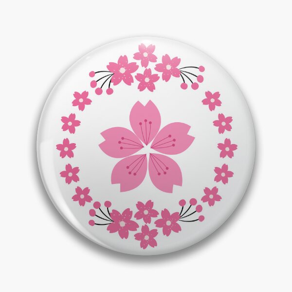 Item preview, Pink Cherry Blossom Sakura Wreath Japanese Floral Aesthetic designed and sold by Rehnair.