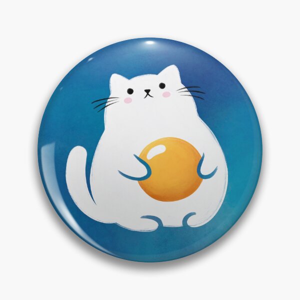 Item preview, Cat egg painting on blue background designed and sold by Kate27sun.