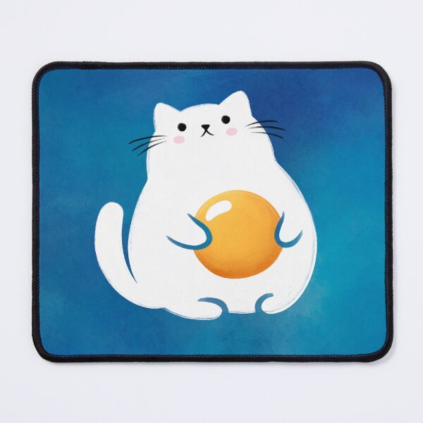 Item preview, Cat egg painting on blue background designed and sold by Kate27sun.