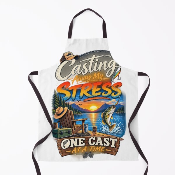Item preview, Casting Away My Stress Fishing designed and sold by Salma.Store.