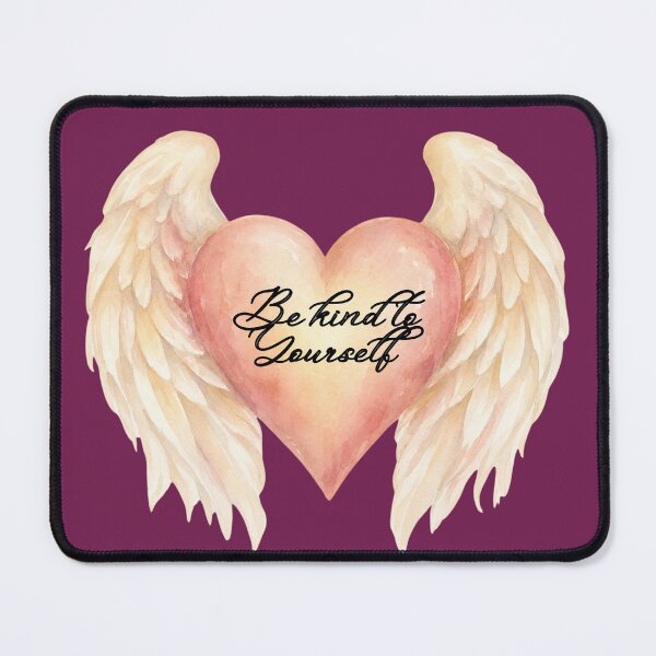 Item preview, Be Kind To Yourself Angel Wings Heart Quote Aesthetic designed and sold by NikBrin Prevail .