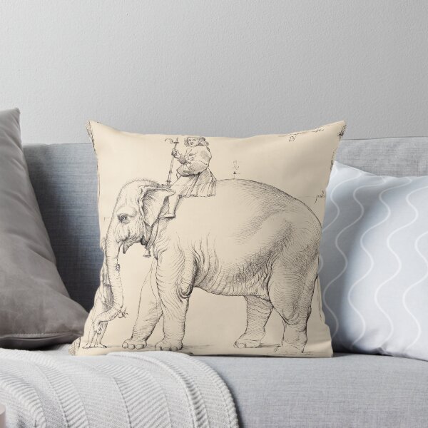 Item preview, Elephant With Rider and Handler Ink Study designed and sold by artofuniverse.