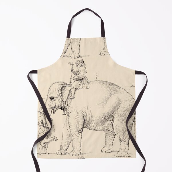 Item preview, Elephant With Rider and Handler Ink Study designed and sold by artofuniverse.