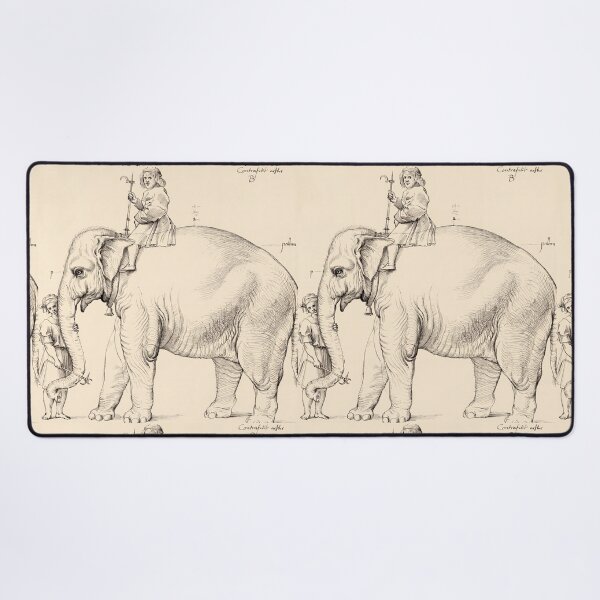 Item preview, Elephant With Rider and Handler Ink Study designed and sold by artofuniverse.