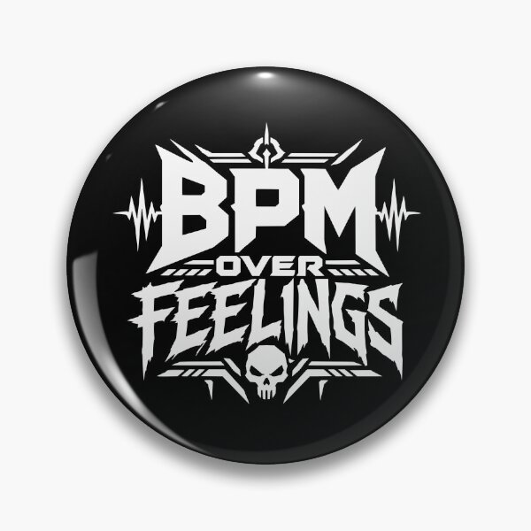 Item preview, BPM Over Feelings – Techno Rave Statement designed and sold by FeverVoid.