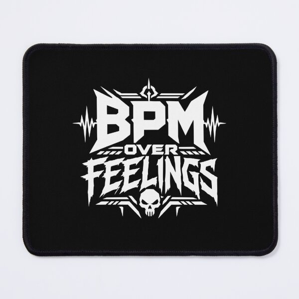 Item preview, BPM Over Feelings – Techno Rave Statement designed and sold by FeverVoid.