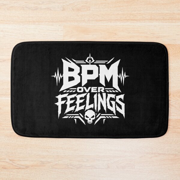 Item preview, BPM Over Feelings – Techno Rave Statement designed and sold by FeverVoid.