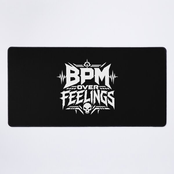 Item preview, BPM Over Feelings – Techno Rave Statement designed and sold by FeverVoid.