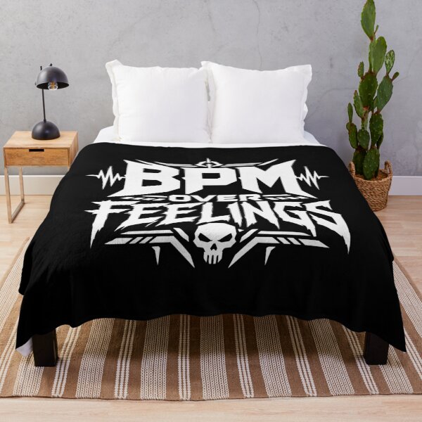 Item preview, BPM Over Feelings – Techno Rave Statement designed and sold by FeverVoid.