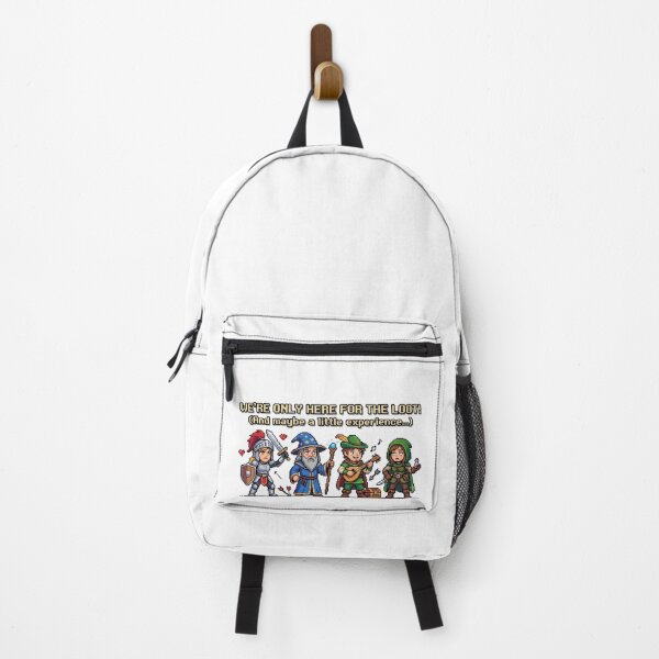 Item preview, We're Only Here For The Loot - Funny RPG Pixel Art Gamer Gift designed and sold by TontikDesign.