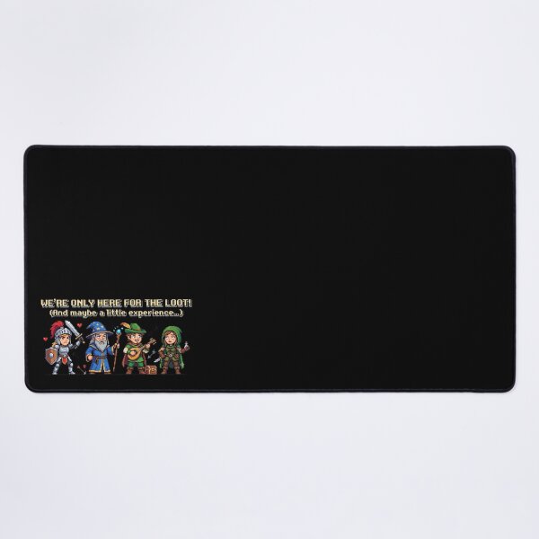Item preview, We're Only Here For The Loot - Funny RPG Pixel Art Gamer Gift designed and sold by TontikDesign.