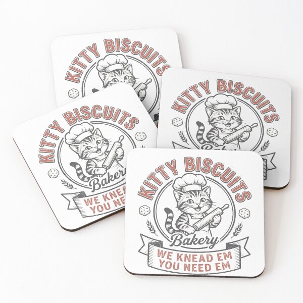 Item preview, Funny Vintage Chef Cat Kitty Biscuits Bakery designed and sold by HometownCozyCo.