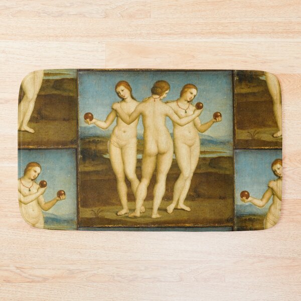 Item preview, The Three Graces Holding Golden Apples designed and sold by artofuniverse.