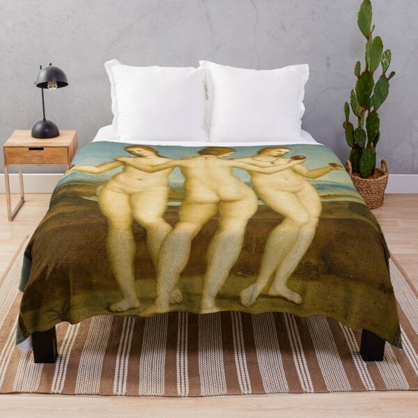 Item preview, The Three Graces Holding Golden Apples designed and sold by artofuniverse.