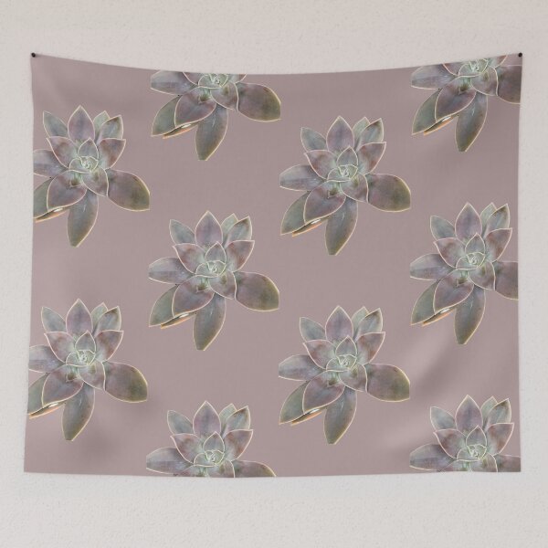 Item preview, Isolated Dusty Purple Succulent Echeveria Rosette Macro Cutout designed and sold by BalkanBloomArt.
