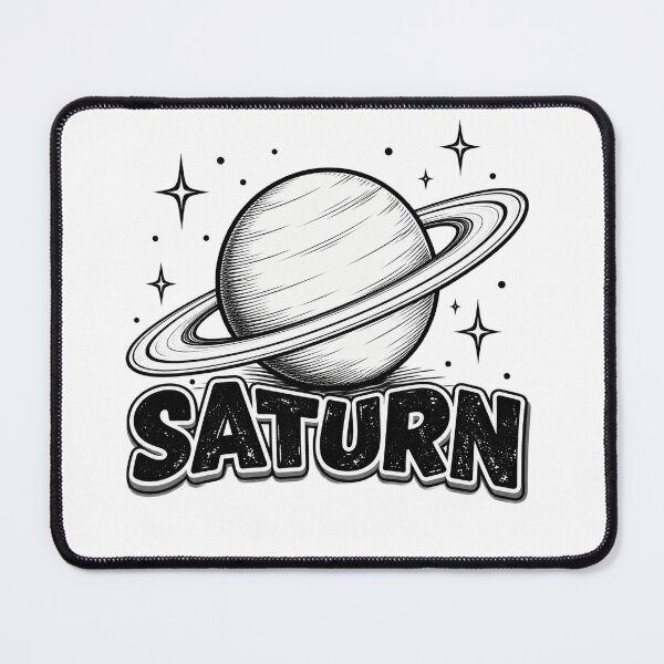 Item preview, THREADVYN – Saturn Vintage Space Planet Graphic designed and sold by ThreadVyn.