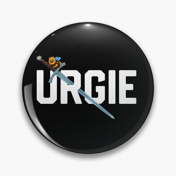 Item preview, Urgie Logo - small (white) designed and sold by Hiveleaf Merchandise.