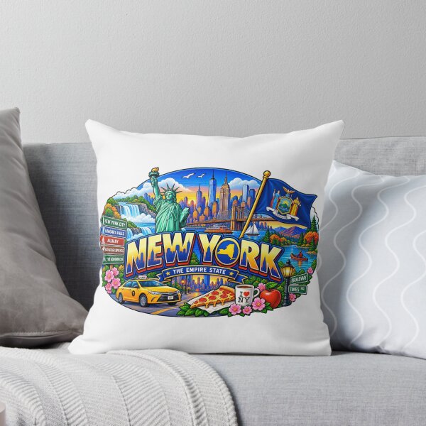 Item preview, New York Empire State Travel Doodle designed and sold by Awarrie.