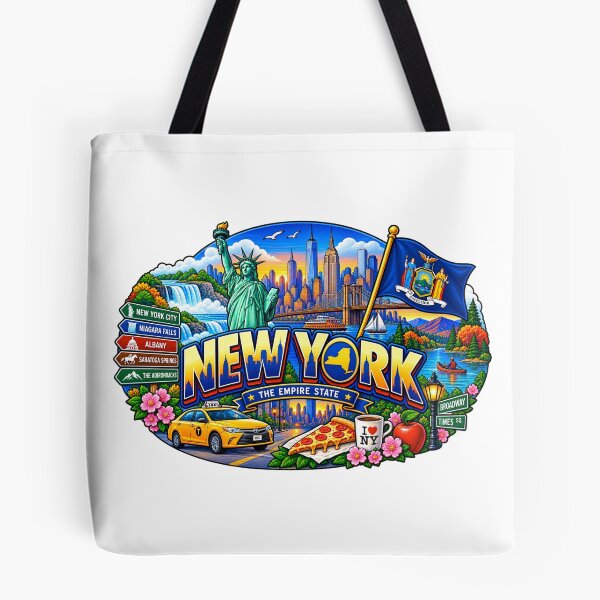Item preview, New York Empire State Travel Doodle designed and sold by Awarrie.