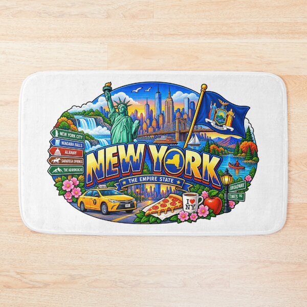 Item preview, New York Empire State Travel Doodle designed and sold by Awarrie.