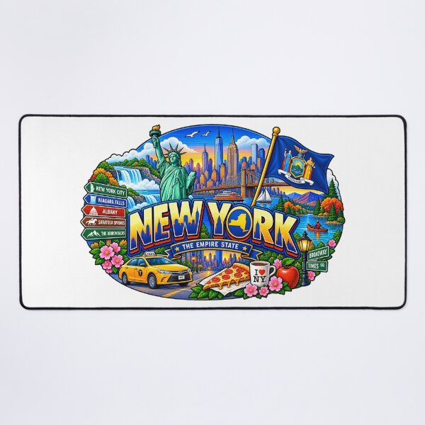 Item preview, New York Empire State Travel Doodle designed and sold by Awarrie.