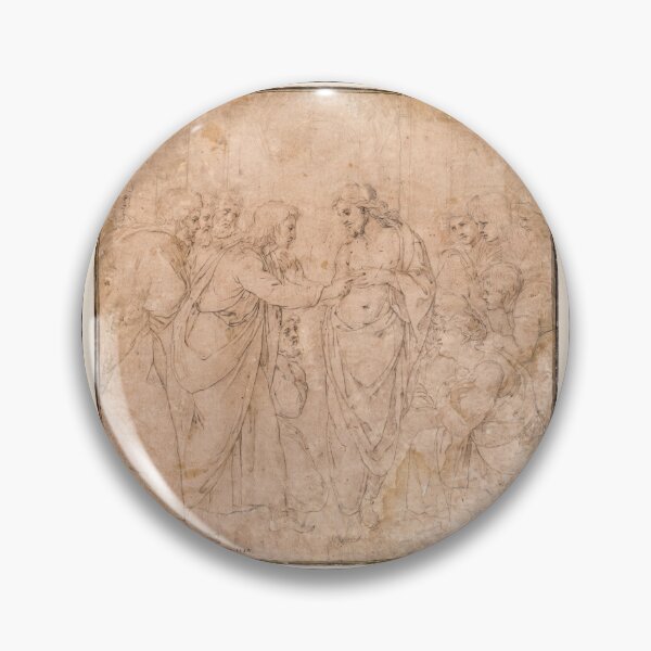 Item preview, The Doubting Thomas Renaissance Drawing designed and sold by artofuniverse.