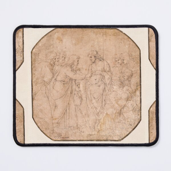 Item preview, The Doubting Thomas Renaissance Drawing designed and sold by artofuniverse.