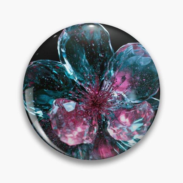 Item preview, Crystal Cherry Blossom Teal Pink Neon Glow designed and sold by FrostyFrisby.