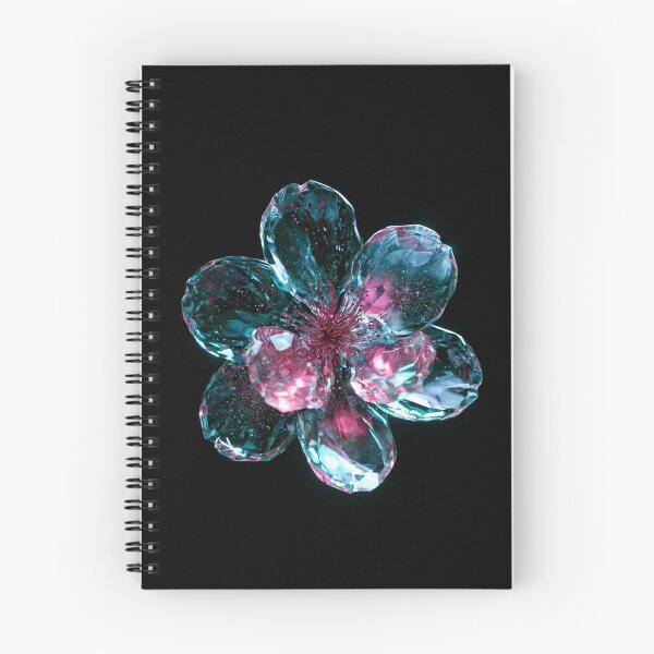 Item preview, Crystal Cherry Blossom Teal Pink Neon Glow designed and sold by FrostyFrisby.