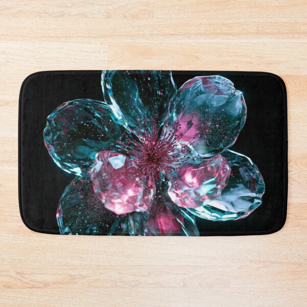 Item preview, Crystal Cherry Blossom Teal Pink Neon Glow designed and sold by FrostyFrisby.