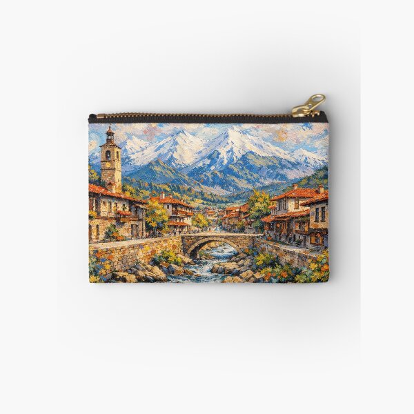 Item preview, A painting of Bansko, Bulgaria – A Beautiful City in Europe. designed and sold by GalleryKauffeld.