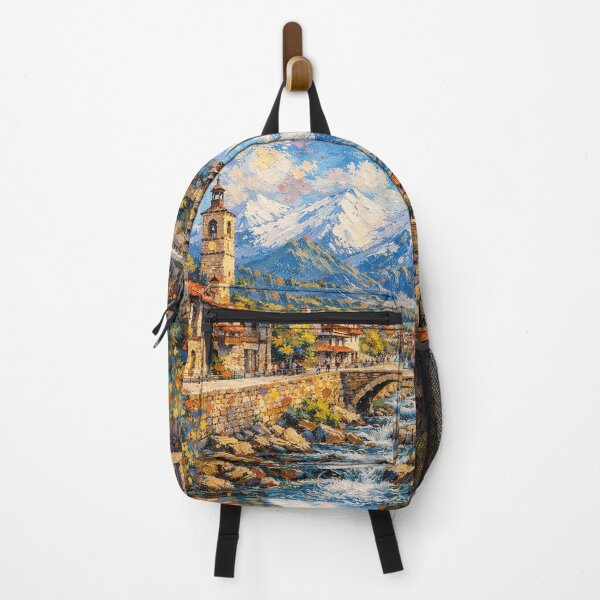 Item preview, A painting of Bansko, Bulgaria – A Beautiful City in Europe. designed and sold by GalleryKauffeld.