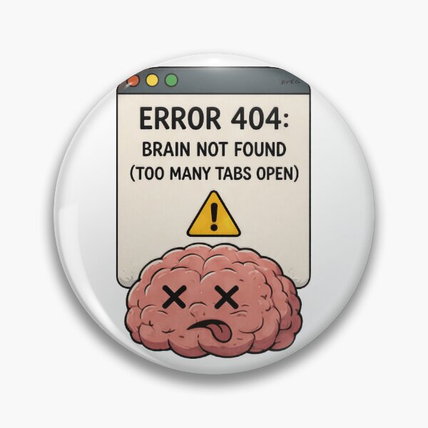 Item preview, My Brain Has Too Many Tabs Open designed and sold by francous03.