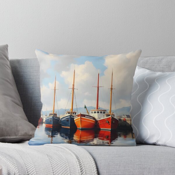 Item preview, A painting of a harbour.  designed and sold by oldMastersofart.