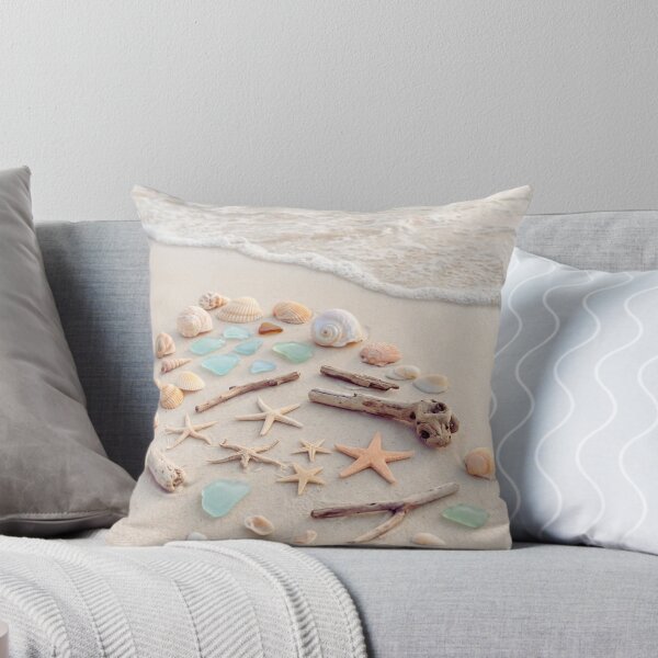 Item preview, Beach Collection – Starfish Shells Driftwood Sea Glass Flatlay Art Print – Coastal Decor designed and sold by @SHINTOSARTSTORE.