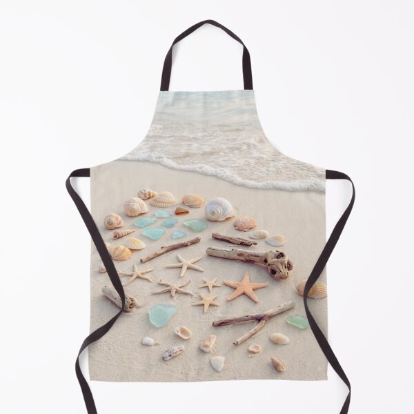 Item preview, Beach Collection – Starfish Shells Driftwood Sea Glass Flatlay Art Print – Coastal Decor designed and sold by @SHINTOSARTSTORE.