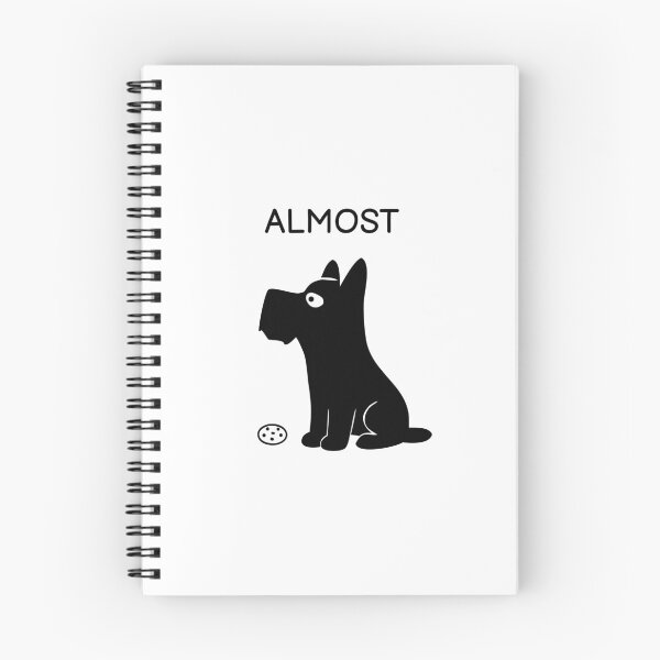 Item preview, Almost Funny Black Dog Sticker designed and sold by FUEGO & NOX.
