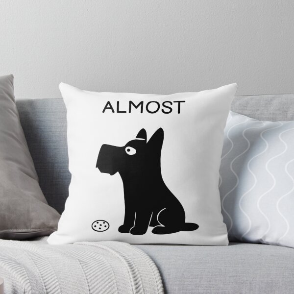 Item preview, Almost Funny Black Dog Sticker designed and sold by FUEGO & NOX.