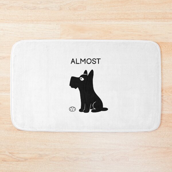 Item preview, Almost Funny Black Dog Sticker designed and sold by FUEGO & NOX.