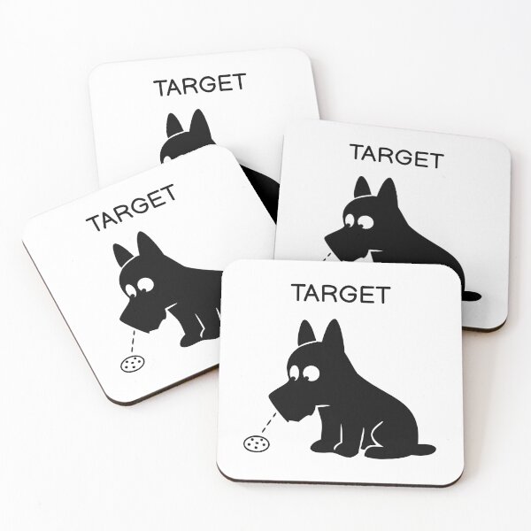 Item preview, Target Funny Black Dog Sticker designed and sold by FUEGO & NOX.