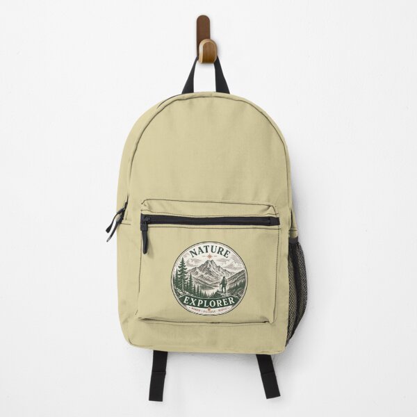 Item preview, Vintage Nature Explorer Mountain Adventure Design designed and sold by PrintandJoy.