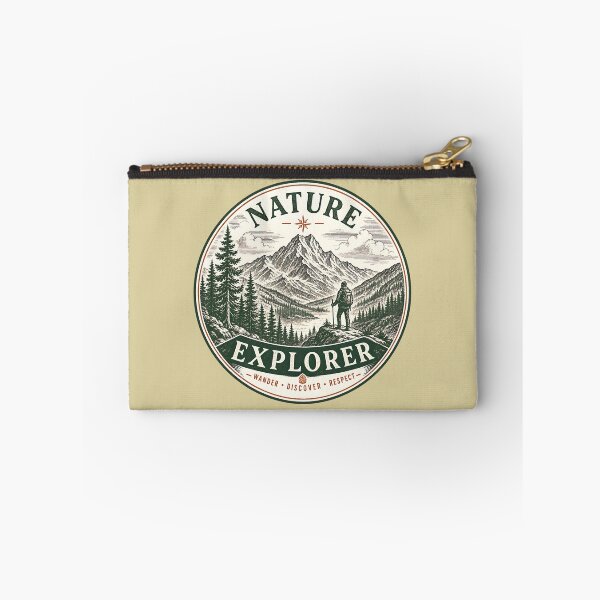 Item preview, Vintage Nature Explorer Mountain Adventure Design designed and sold by PrintandJoy.