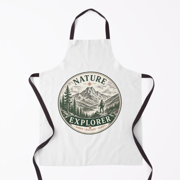 Item preview, Vintage Nature Explorer Mountain Adventure Design designed and sold by PrintandJoy.