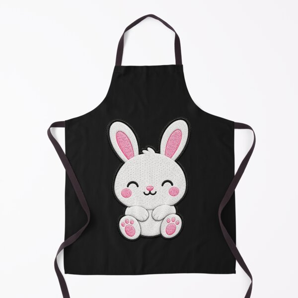 Item preview, Cute Bunny Embroidery Patch Illustration designed and sold by ColorSplash123.