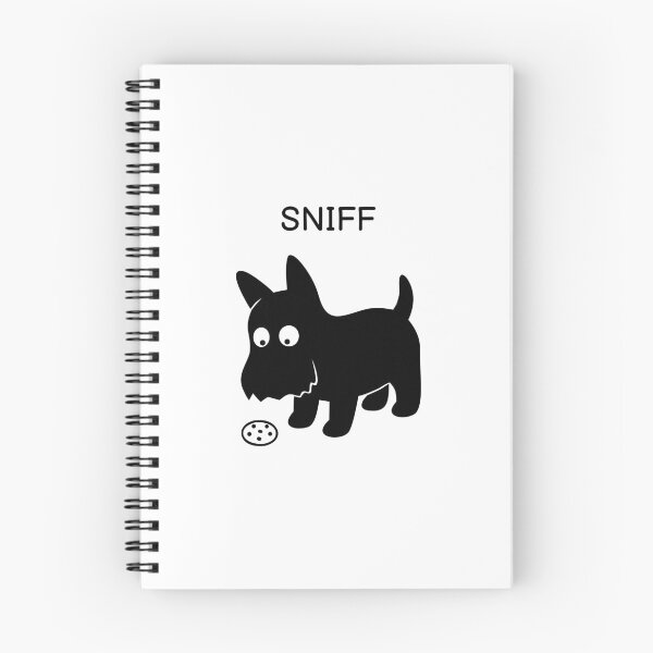 Item preview, Sniff Funny Black Dog Sticker designed and sold by FUEGO & NOX.