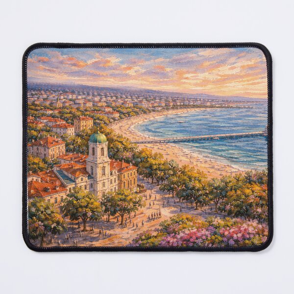 Item preview, A painting of Burgas, Bulgaria – A Beautiful City in Europe. designed and sold by GalleryKauffeld.