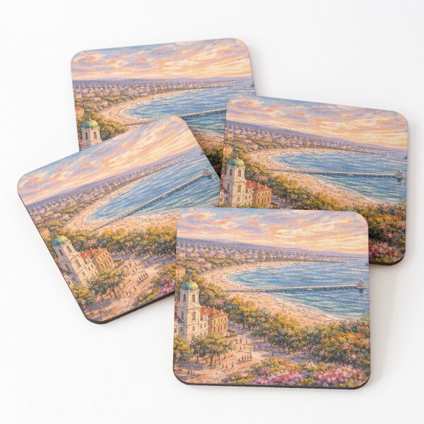 Item preview, A painting of Burgas, Bulgaria – A Beautiful City in Europe. designed and sold by GalleryKauffeld.
